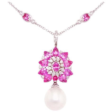 louis vuitton pink sapphire necklace|Necklaces and Pendants Collection for Women .